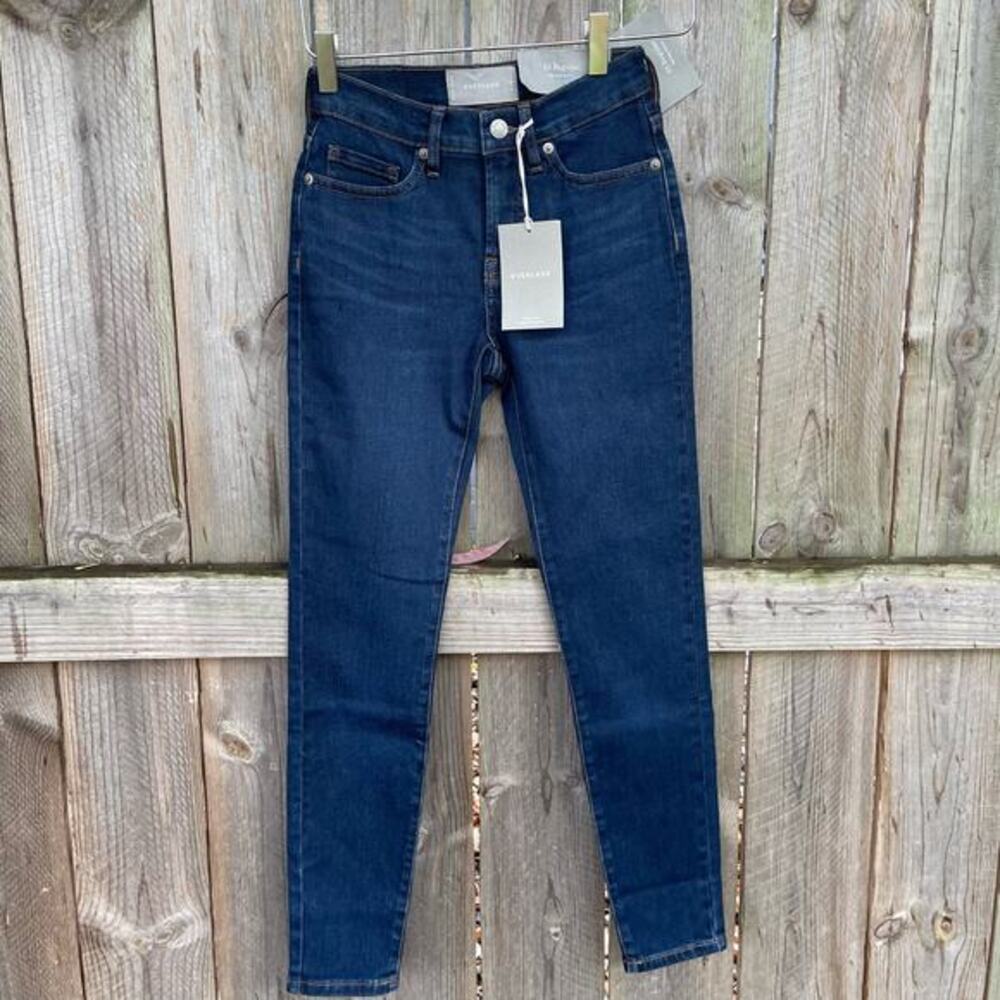 Everlane Jeans The Mid-Rise Skinny Stretch Size 23 Regular NWT Sustainable Denim